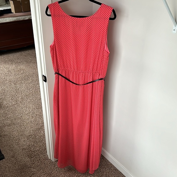 Adrianna Papell Polka Dot Sheer Hi-Low Dress - US Women’s 14 - Picture 2 of 7